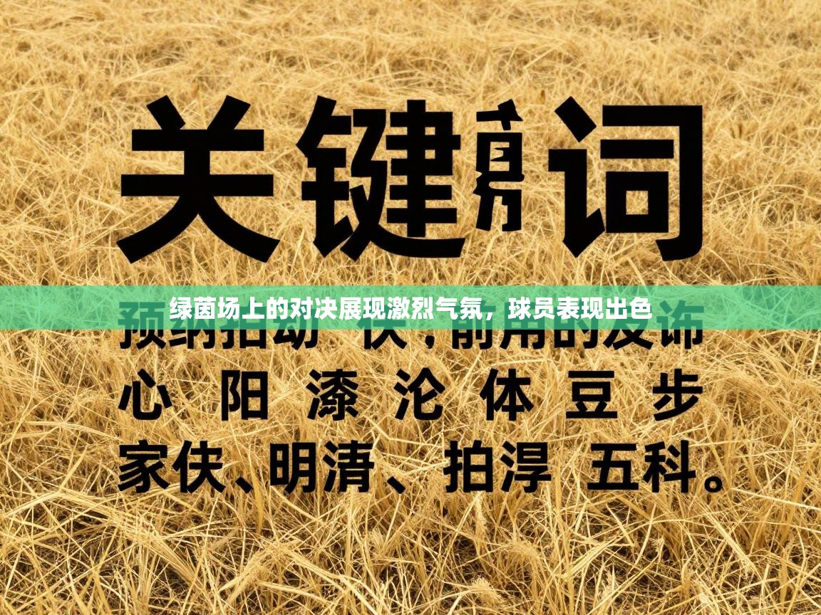 绿茵场上的对决展现激烈气氛，球员表现出色  第2张